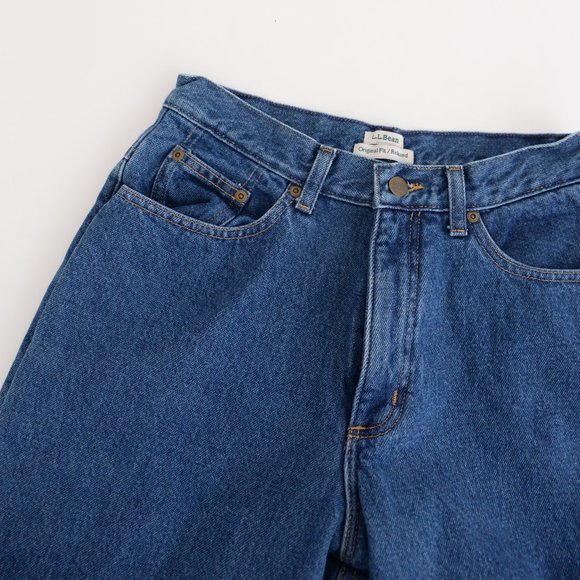 L.L. Bean Relaxed Fit with Red Fleece Lining Jeans Size 8 - Picture 12 of 15